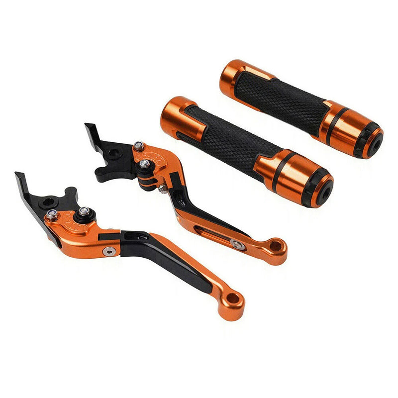 Yamaha MT-15 XSR155 Orange Extendable Brake Clutch Lever Grip Set (2019-2023)