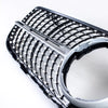 Mercedes Benz GLC X253 Silver Diamond Slats Front Grille (2015-2019)