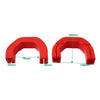 Dodge Ram 1500 2 x Red Front Tow Hook Hitch Covers (2019-2024)