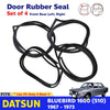 Door Rubber Weatherstrip Seal Front Rear Set 4 Fits Datsun Bluebird 510 4D Sedan