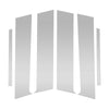 Mitsubishi Lancer (2008-2017) Silver Tone 6 Pcs Door Pillar Window Trim