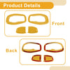 Jeep Renegade (2015-2023) 4Pcs Yellow ABS Interior Door Handle Bowl Cover Trim
