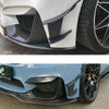 Car Model 6pcs Carbon Fiber Front Bumper Splitter Fins