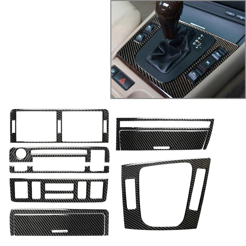 BMW 3 Series E46 Carbon Fiber Console Cover Trim (1998-2005)