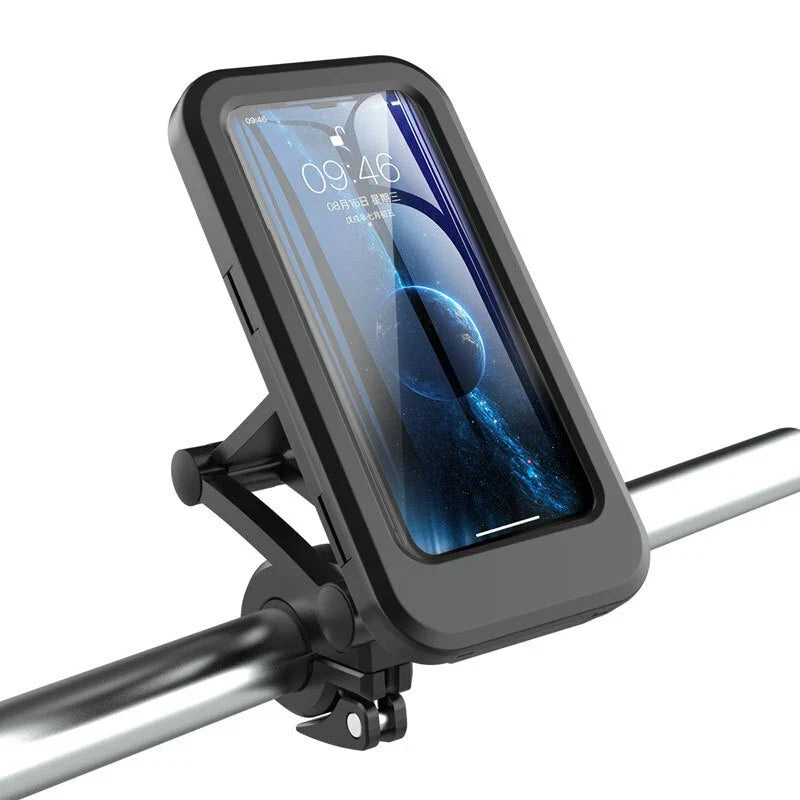 Bike Motorcycle Handlebar Mount Waterproof Bicycle Phone Holder