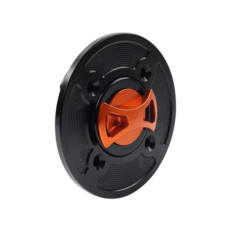 DUCATI Panigale V4 / S / R CNC Orange Gas Fuel Tank Cap Cover (2018-2021)