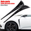 Honda Civic Gloss Black ABS Side Fender Vent Air Wing Cover Trim (2016-2021)