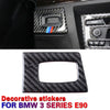 BMW 3 Series E90 E92 E93 Carbon Fiber Keyhole Strips Cover Trim (2005-2012)