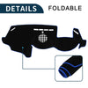 BMW 6 Series (2003-2010) Sun Protector Pad Black Blue Dash Cover Mat