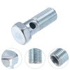 Motorcycle 2 x M14x1.5 43mm Hollow Screws with Washers Metric Thread