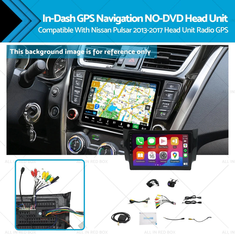 Nissan Pulsar 10" Wireless CarPlay Android GPS Radio (2013-2017)