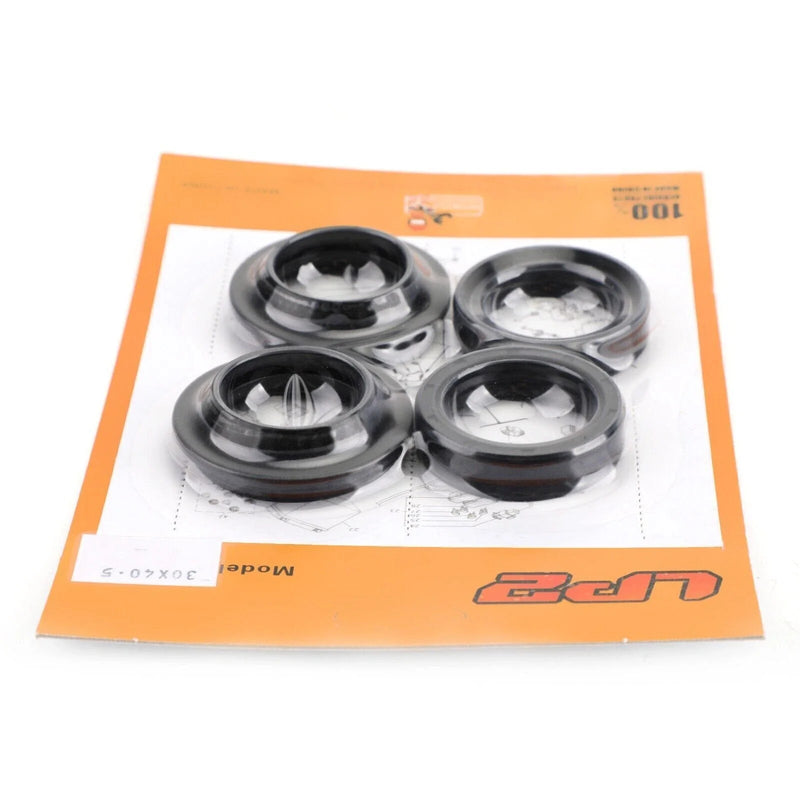 Yamaha TTR125 YBR125 DT125 Fork Seal Ring Set with Dust Caps (1974-2014)