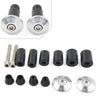Motorcycle Dirt Bike - Silver 7/8'' Handle Bar End Cap Plug