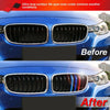 BMW 5 Series F10 F11 (2014-2017) Set M Color Kidney Grille Insert Trims