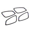 BMW 3 Series Carbon Fiber Door Handle Surround Cover Trim (2007-2013)