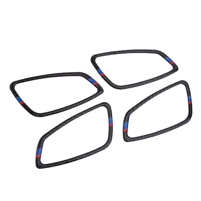 BMW 3 Series Carbon Fiber Door Handle Surround Cover Trim (2007-2013)
