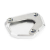 BMW R1200RT Kickstand Side Stand Enlarger Pad Silver (2004-2017)