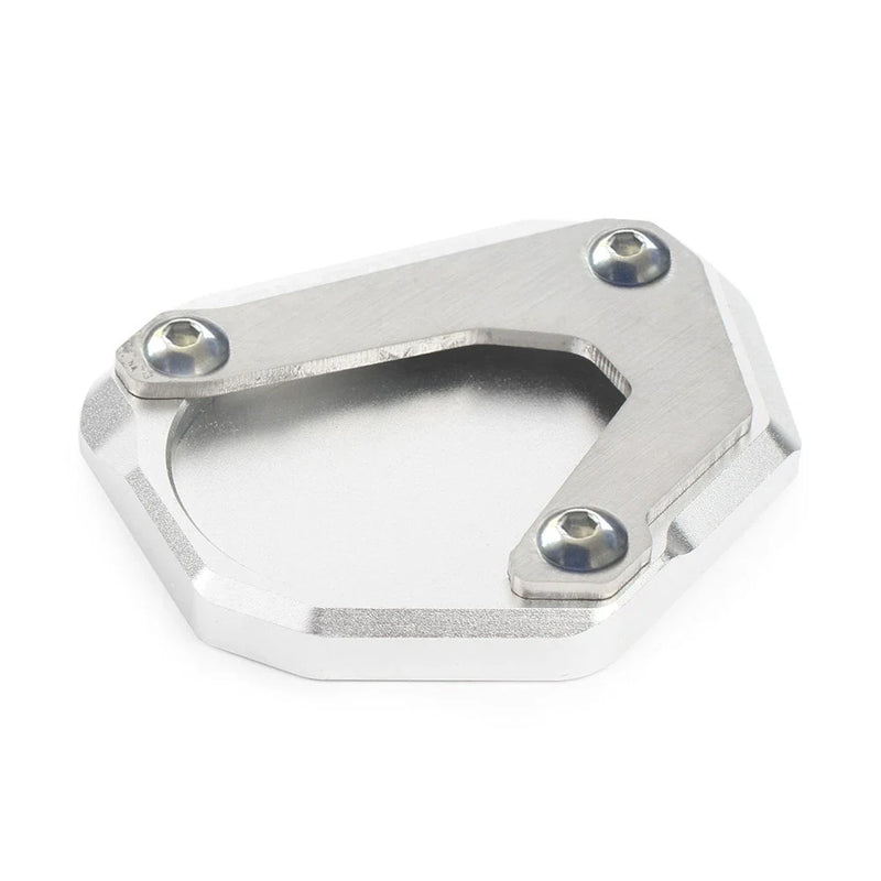 BMW R1200RT Kickstand Side Stand Enlarger Pad Silver (2004-2017)