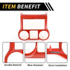 Jeep Wrangler JK JKU (2011-2017) Red Central Console Dashboard Trim
