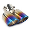Universal Car Dual Stainless Steel Rear Exhaust Pipe Tail Muffler Tip