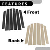 Honda CR-V 6pcs Black Carbon Fiber Car Pillar Window Trim Cover (2007-2011)