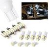 Stock Interior & Dome License Plate Lamps 13 x Car White LED Lights