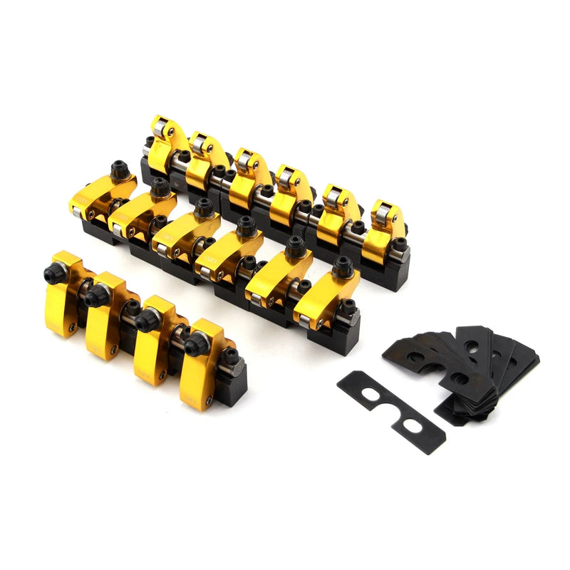 Chevy SBC 350 1.  Alum. Shaft Mount Roller Rocker Arms