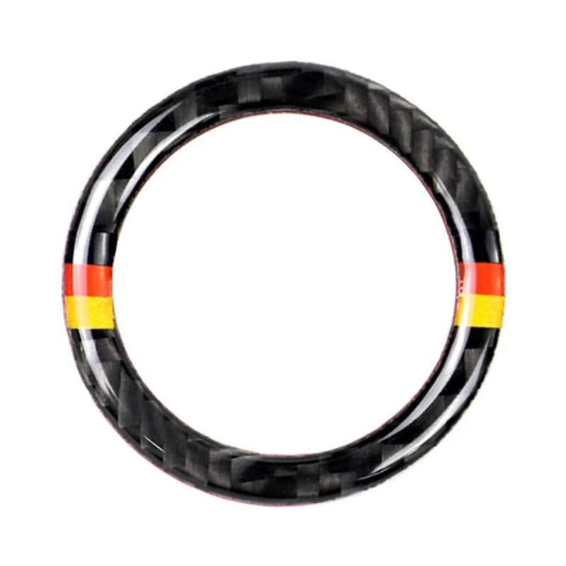 Mercedes-Benz A B C GLC Carbon Fiber Engine Start Stop Button Ring Cover