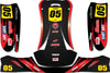 KG 508 Kart Art Thunder Style Graphics Decals Sticker Kit