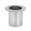 42mm Universal Motorcycle Exhaust Pipe Baffle Muffler Silver Tone
