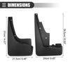 Jeep Patriot Car Mud Flaps Splash Guards  Black (2011-2017)