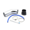 Car Silver Cold Air Intake Filter Induction Pipe