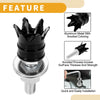 Universal Motorcycle License Plate Screws Cover / 40 mm / Black