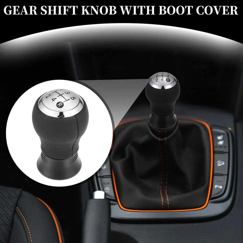 Toyota Yaris (2005-2010) Silver Tone 5 Speed Manual Gear Shift Knob