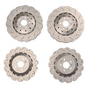 RS7 4 x Front & Rear Vented Drilled Dimpled Disc Brake Rotors (2014–2016)