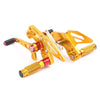 Kawasaki Z125 (2016-2018) Gold Adjustable Rearsets Foot Pegs