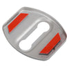Kia GT 4 x Silver Stainless Steel Door Lock Protector Covers