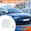 BMW 525i 528i 530i White Tow Hook Cover Front Car Bumper