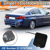 BMW 530i 530e 540i M5 Black Tow Hook Cover Rear Car Bumper
