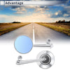 Bike Rear View Mirrors / M8 M10 / Handlebar Mirror Silver Tone Alum Alloy