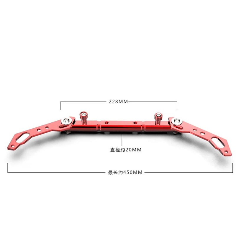 Motorcycle 7/8" CNC Blue Handlebar Balance Cross Bar Lever