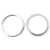 Audi A3 4 Pcs Silver Interior Air Vent Outlet Ring Covers (2012-2019)