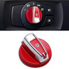 BMW E90 E92 3 Series Red Headlight Turn Knob Switch Cap (2005–2013)