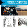 Honda CB1000R CBR600RR CBR1000RR Silver Front Foot Pegs (2008-2023)
