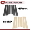 Ford Territory 8 Pcs Door Pillar Window Trim Carbon Fiber (2004-2016)