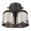 Universal Vehicles Dual Stainless Steel Rear Exhaust Pipe Tail Muffler Tip
