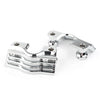 Harley Touring Chrome Finned Slotted Head Bolt Spark Plug Covers
