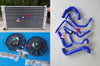 Holden Commodore V8 GEN3 VT VX VU HSV LS1 Radiator & Fans + Red Hose (1997-2006)