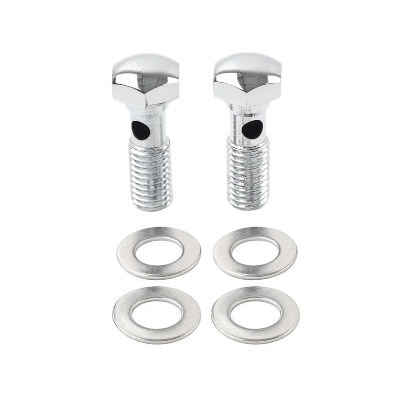 Harley Road King FLHR, Softail FXST Chrome Head Breather Bolts (1994-1999)