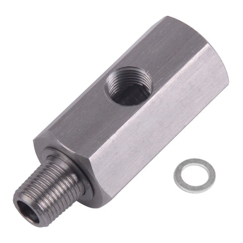 Turbo Supply Line w / Gasket 1/8" NPT Oil Pressure Sensor Tee Adapter